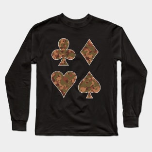 The Four French Suits Camouflage Long Sleeve T-Shirt